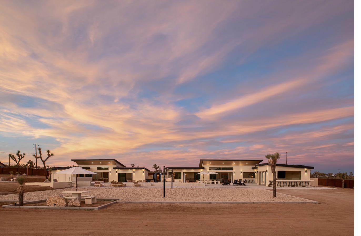 The Beachhouse in the Desert — golden hour
